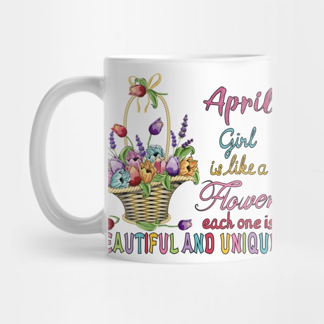 April Girl - Flower Basket by Designoholic